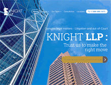 Tablet Screenshot of knightllp.com